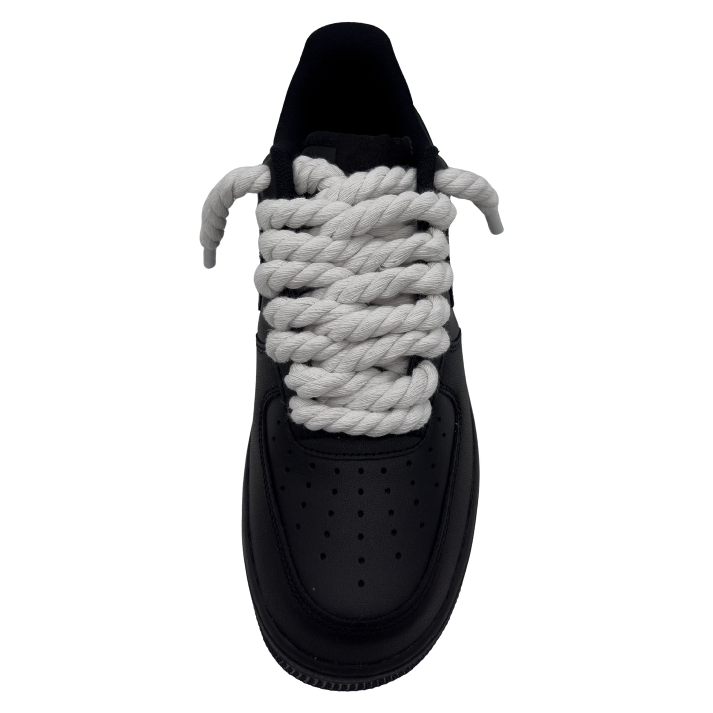 Nike Air Force 1 Low ‘07 Triple Black / White Rope Laces