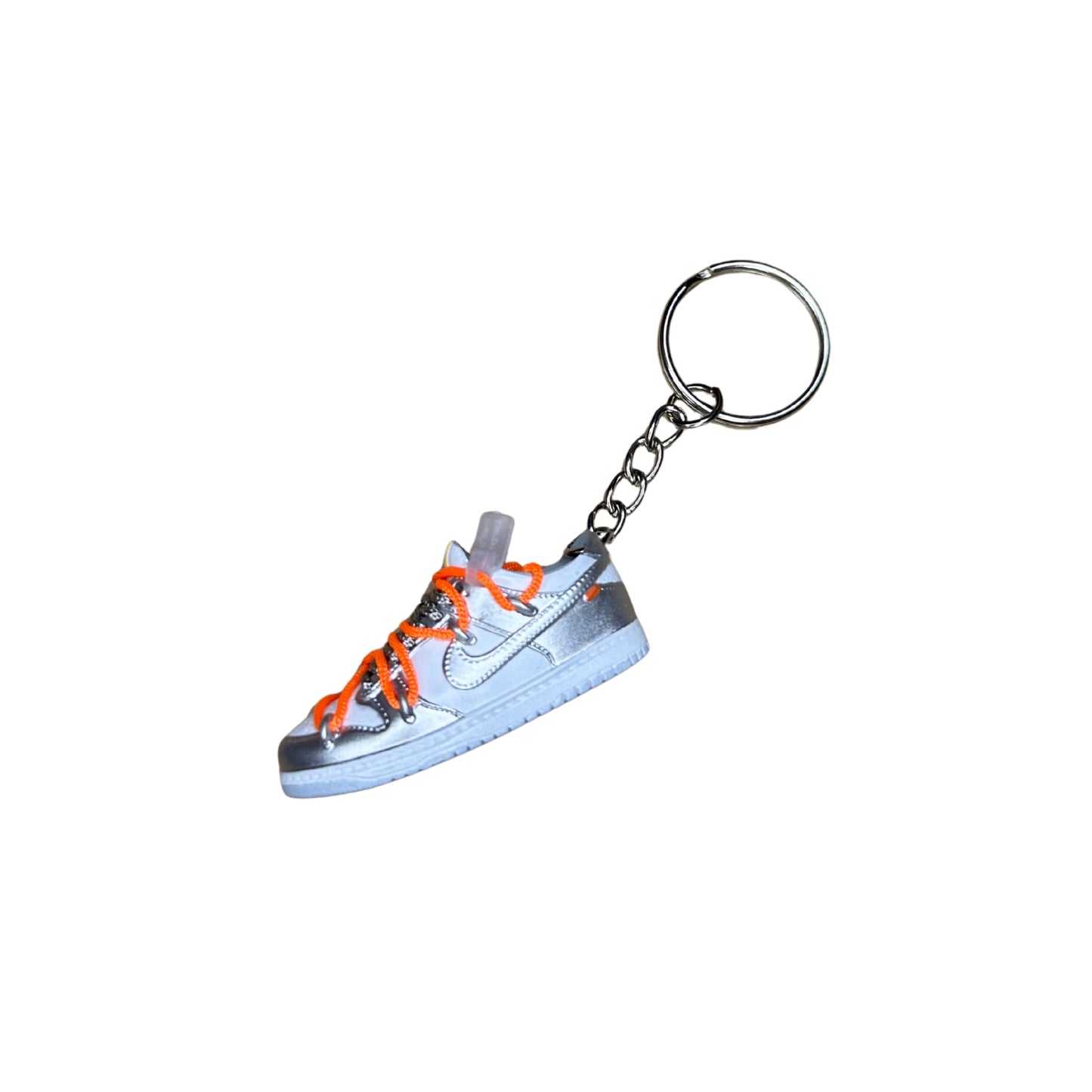 Keychain - Dunk Low Off-White Silver