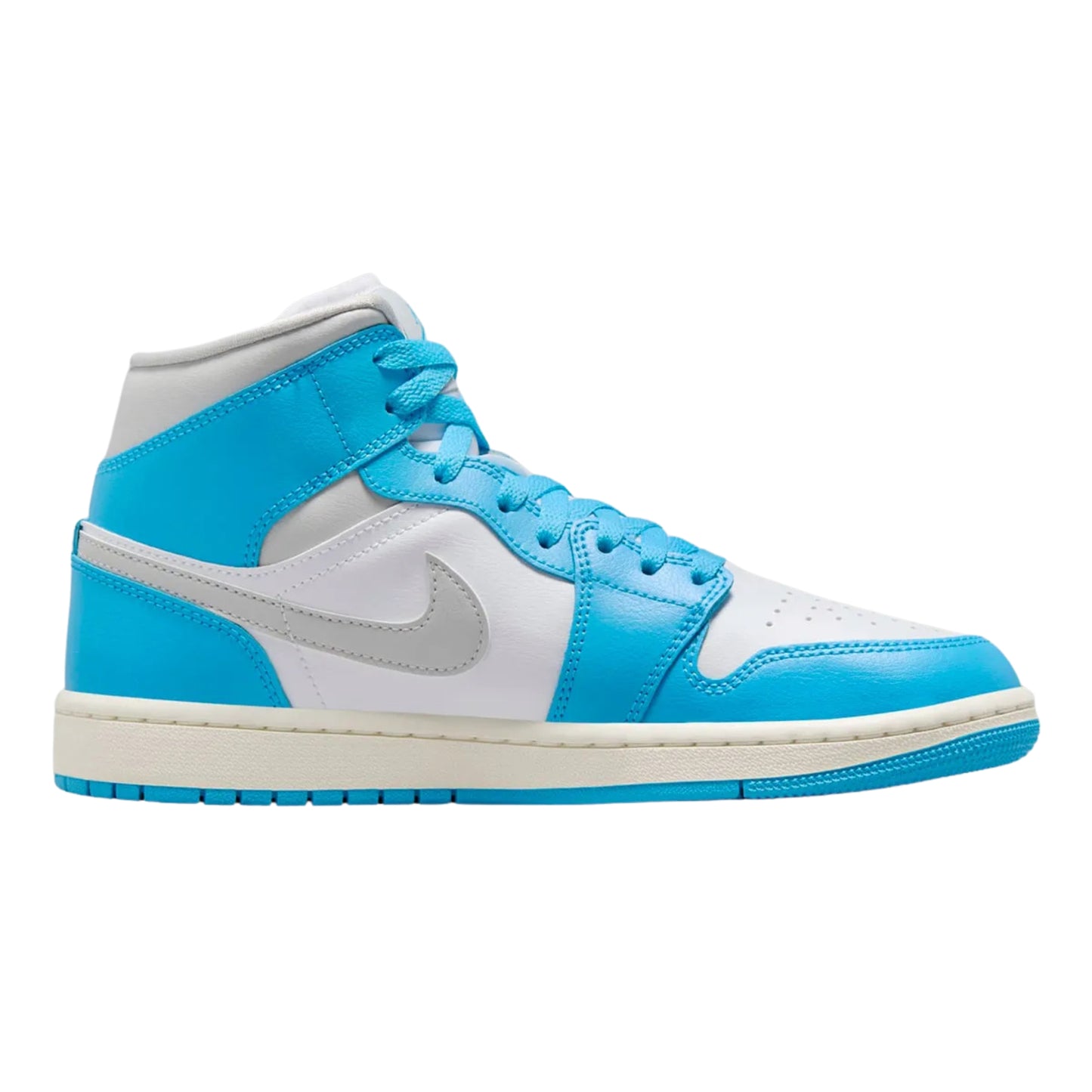 Jordan 1 Mid Dark Powder Blue White Sail Neutral Grey