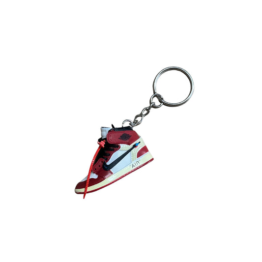 Keychain - Jordan 1 High Off-White Chicago Black lace