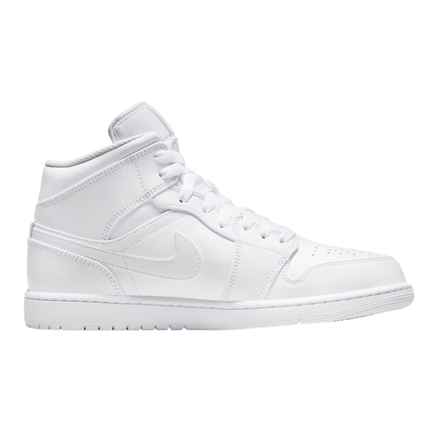 Jordan 1 Mid Triple White