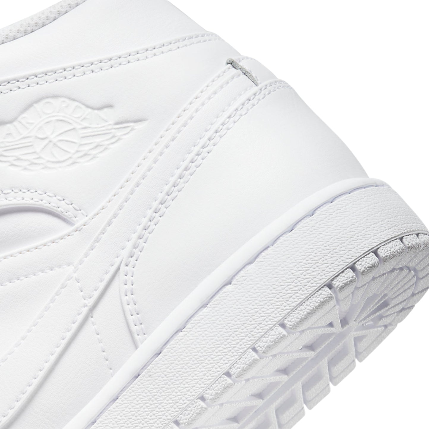 Jordan 1 Mid Triple White