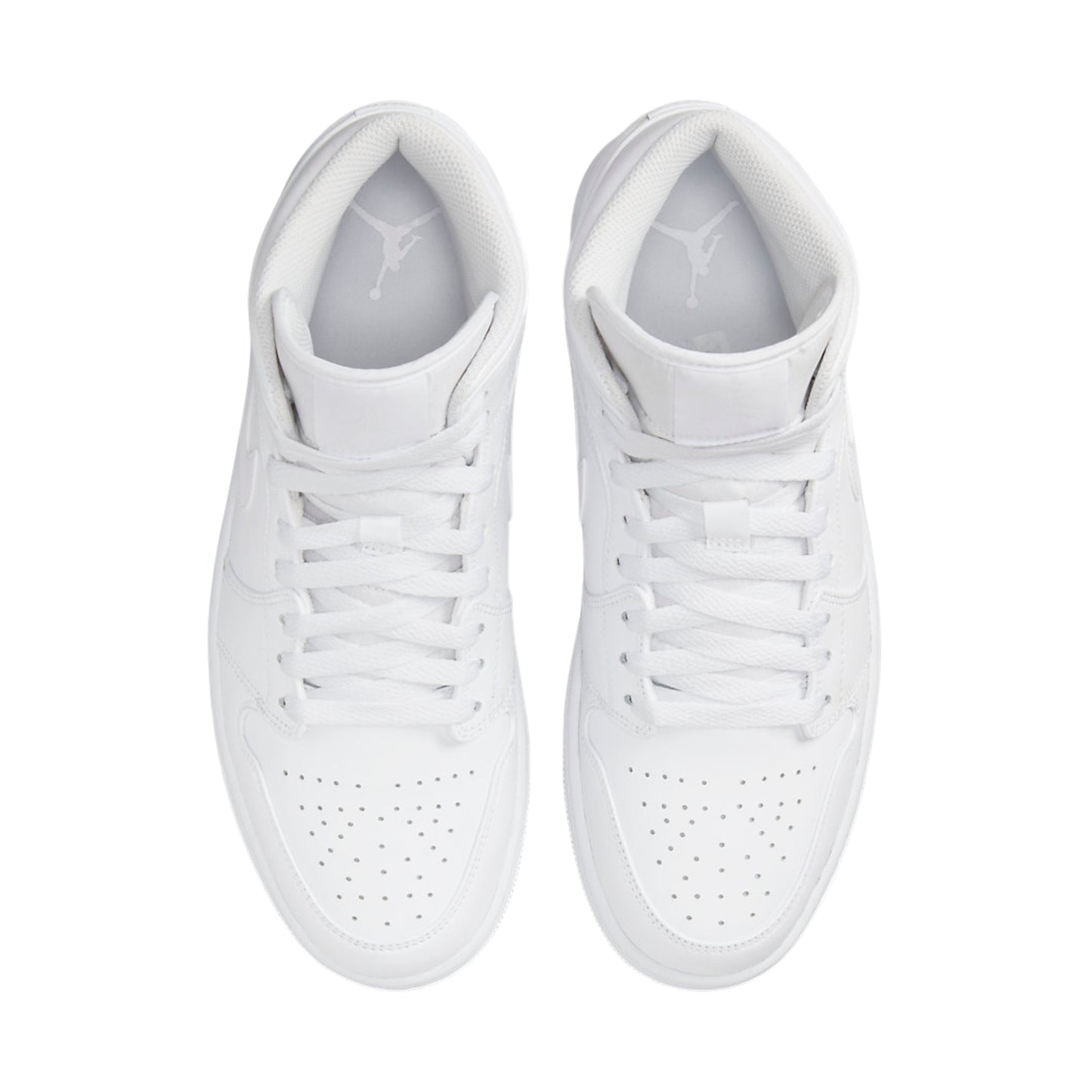 Jordan 1 Mid Triple White