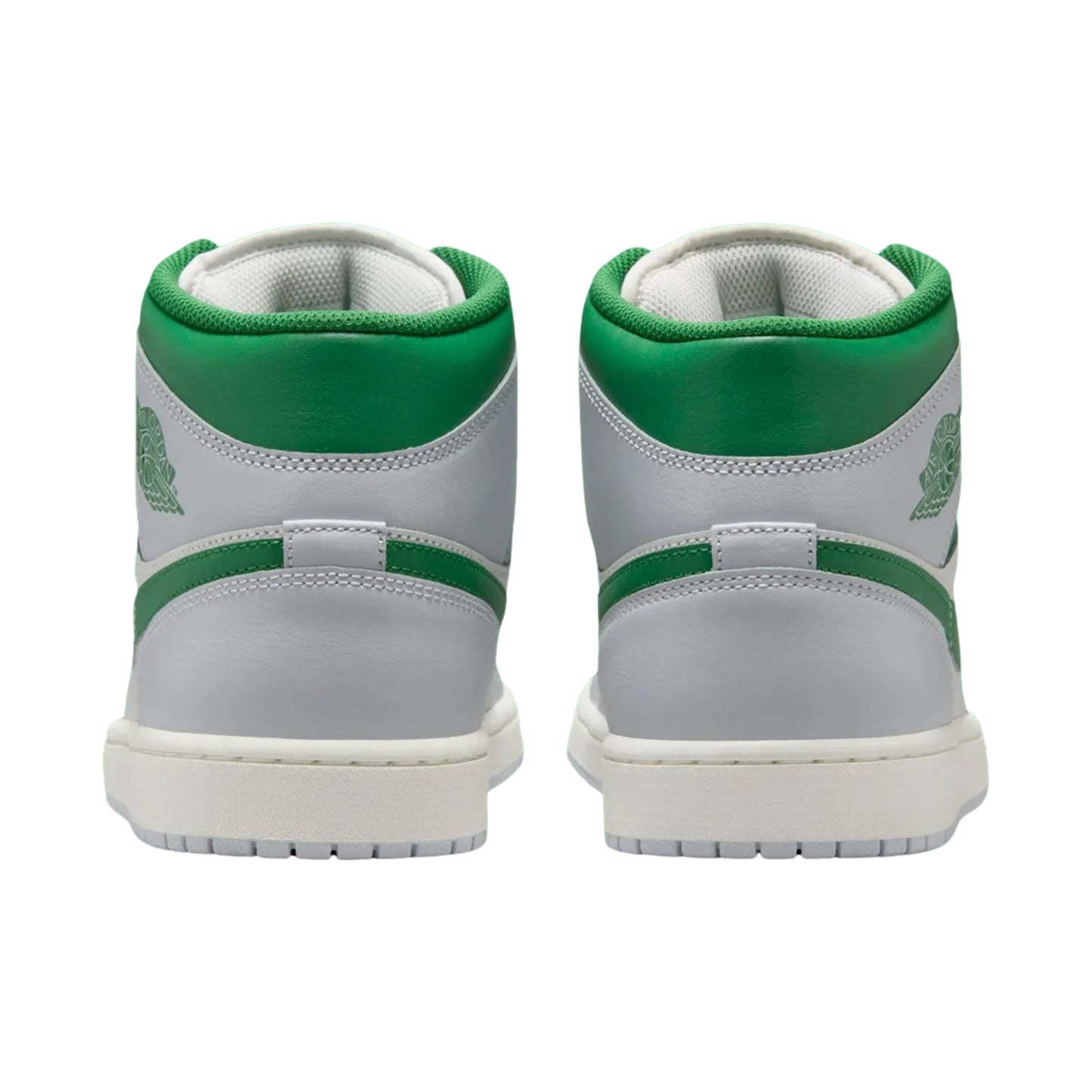 Jordan 1 Mid White Pure Platinum Pine Green