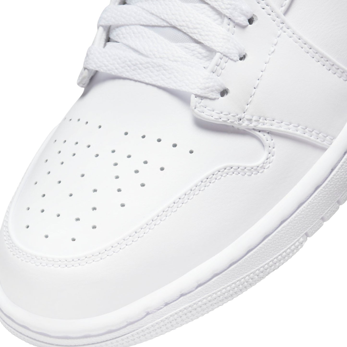 Jordan 1 Mid Triple White