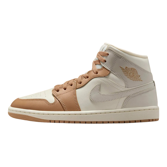 Jordan 1 Mid Tan Toe