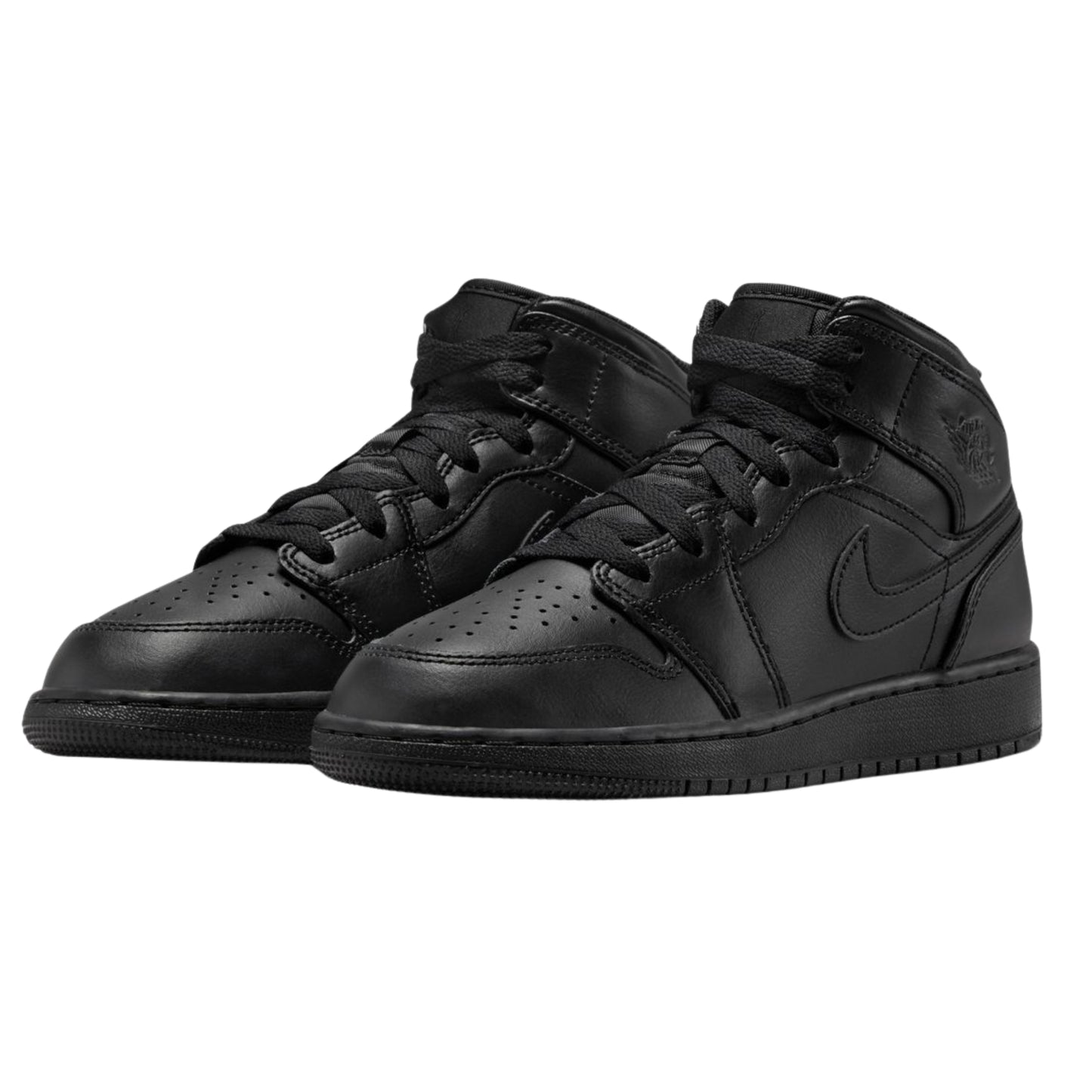 Jordan 1 Mid Triple Black (GS)