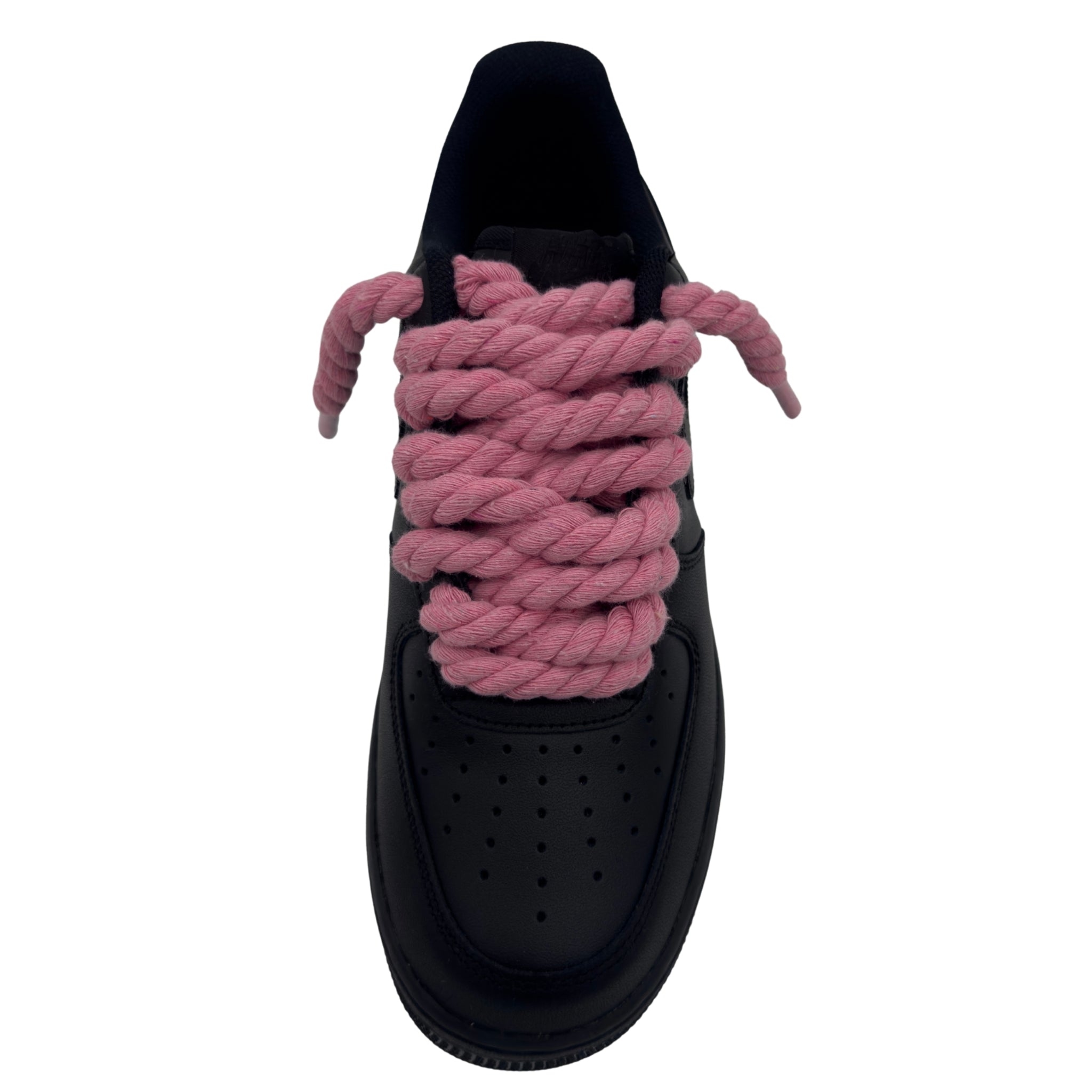 Nike Air Force 1 ブラック ピンクシューレース Nike Air Force 1 Low '07 Triple Black / Pink Rope Laces – KAKAS KICKS