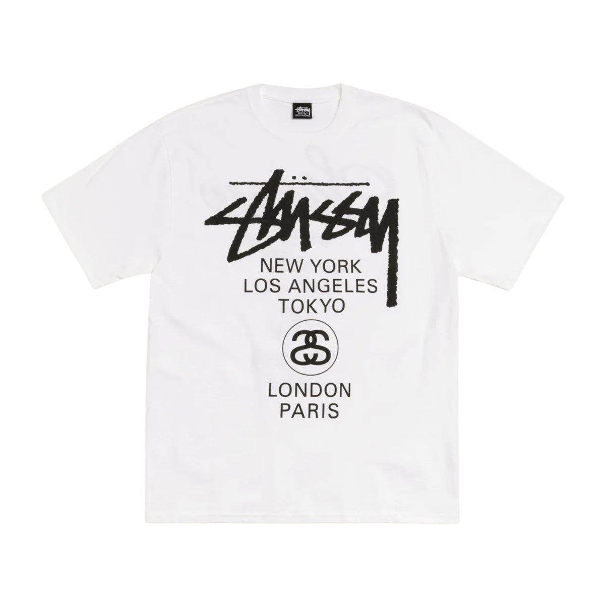 Stüssy WORLD TOUR TEE - White – KAKAS KICKS
