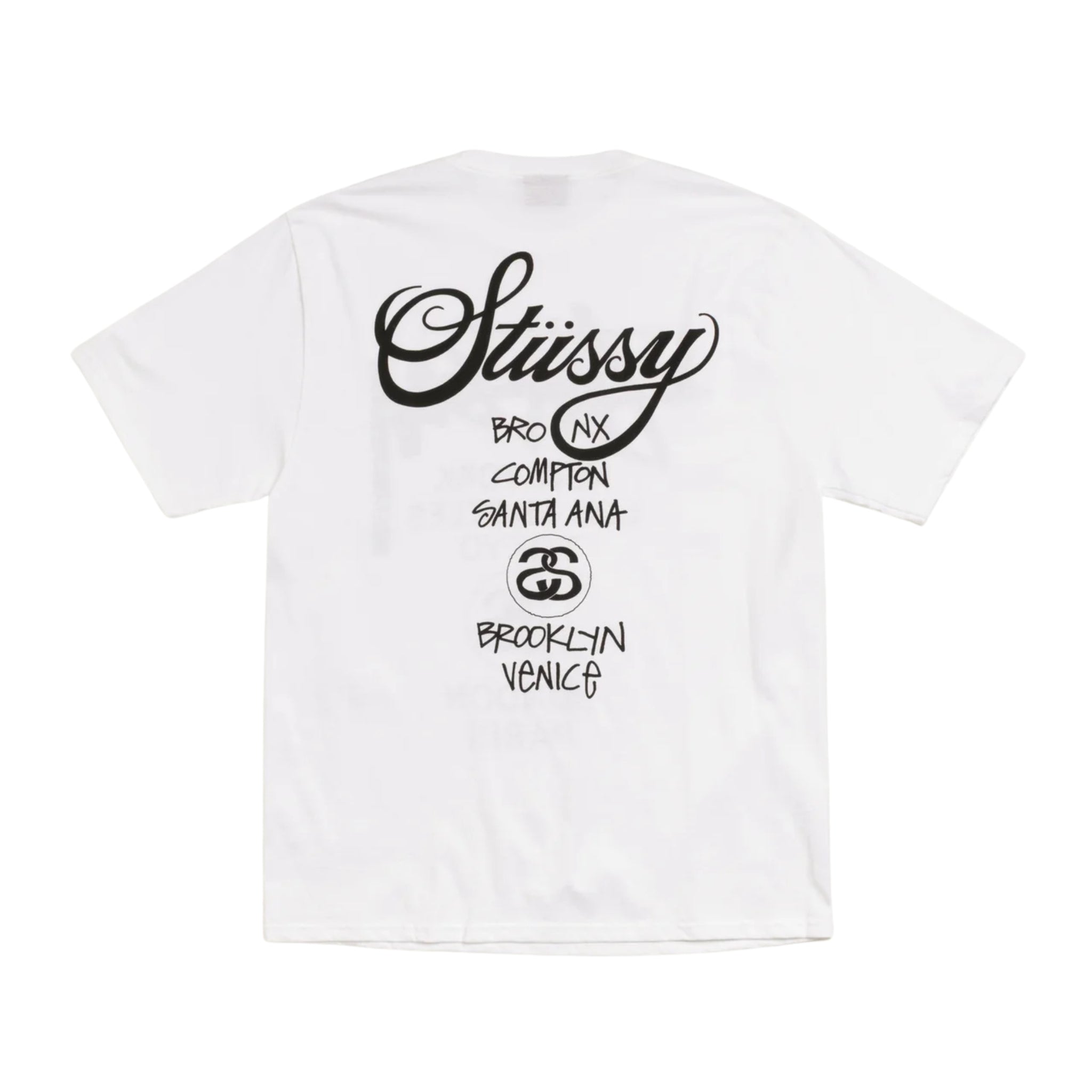 Stüssy WORLD TOUR TEE - White – KAKAS KICKS
