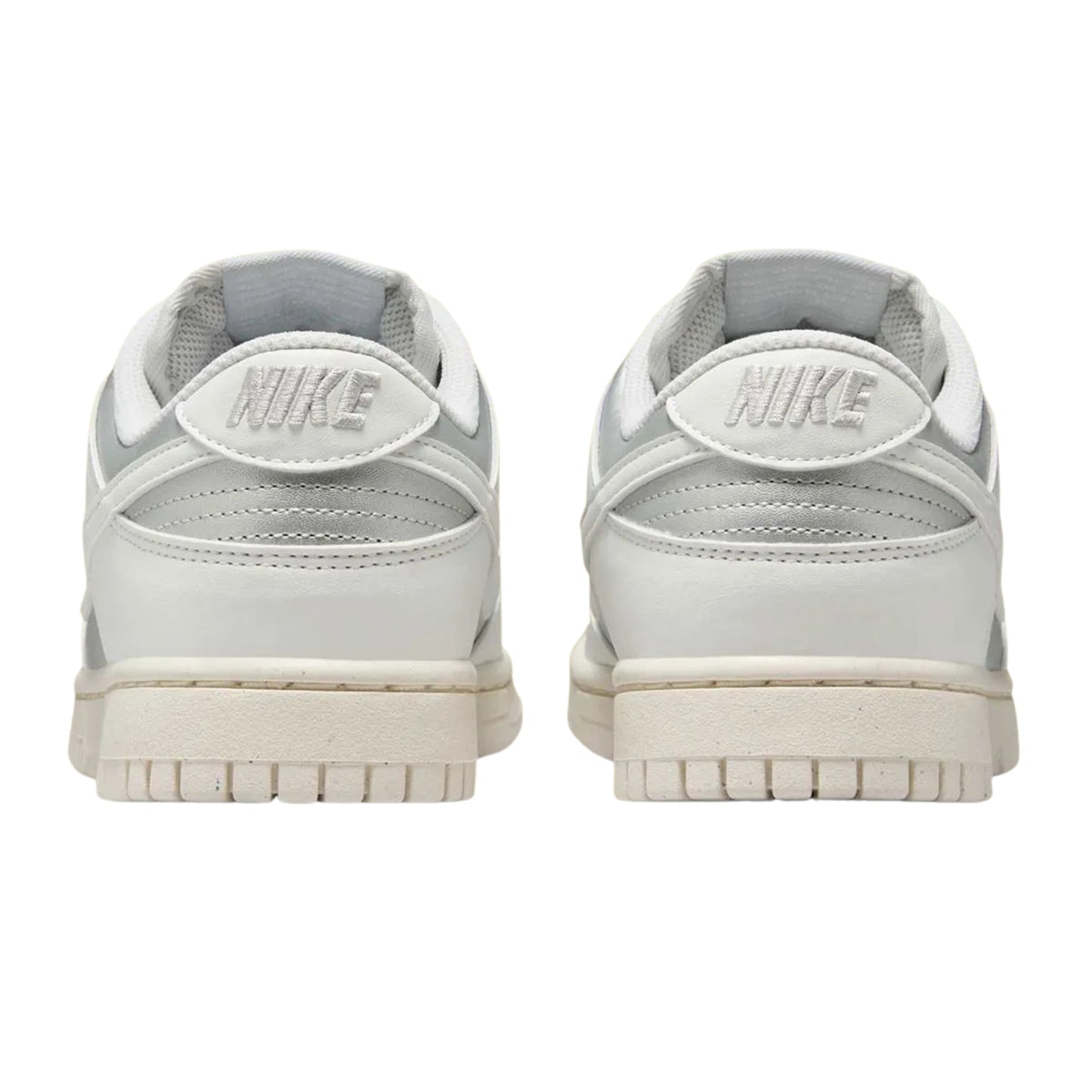Nike Dunk Low Next Nature Sheer Lace Metallic Platinum